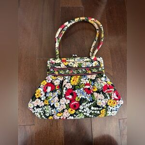 Vera Bradley Boho Bohemian Flower Floral Quilted Alice Poppy Field Shoulder Bag